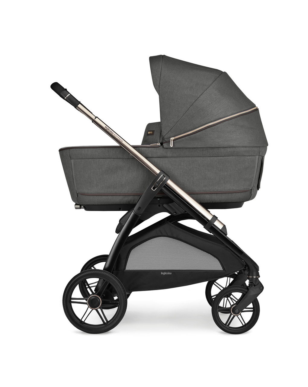 Sistema modulare aptica duo colore velvet grey con telaio palladio - inglesina