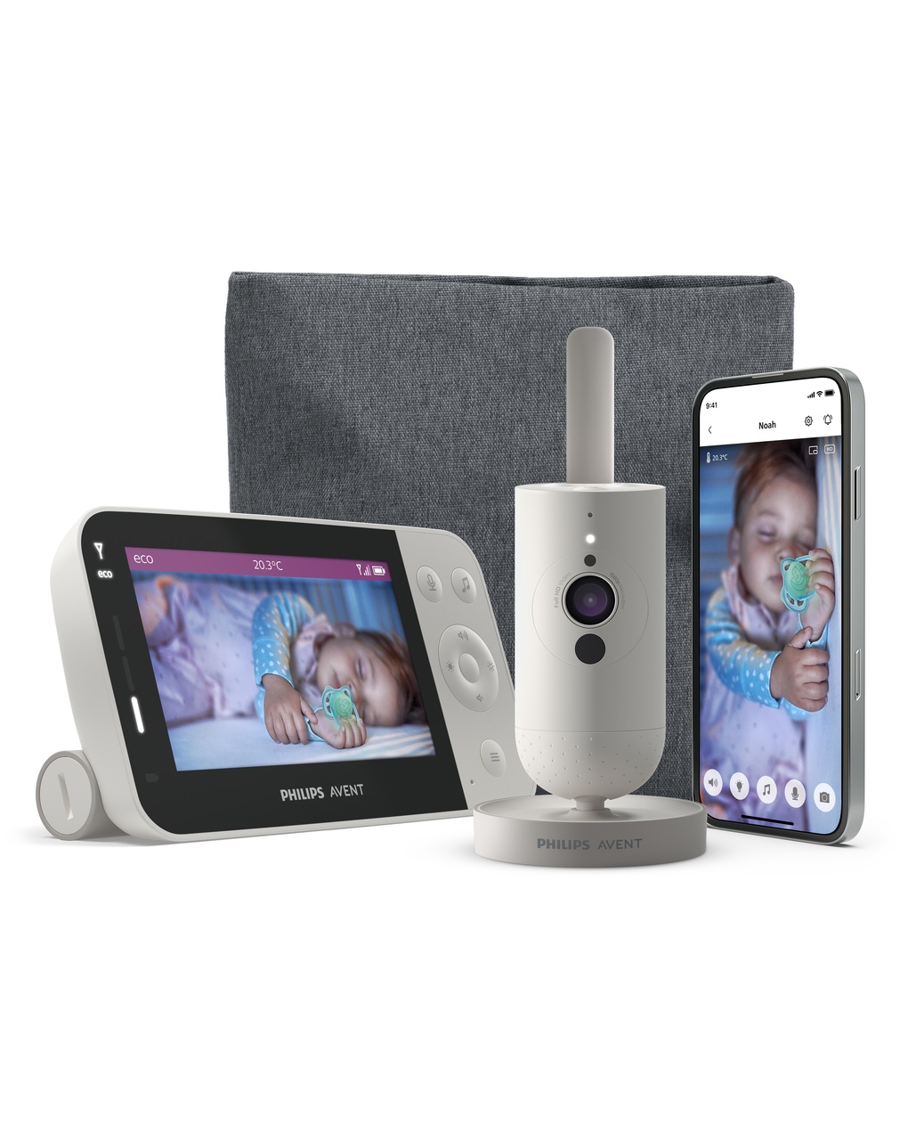 Video monitor premium connesso con applicazione - philips avent