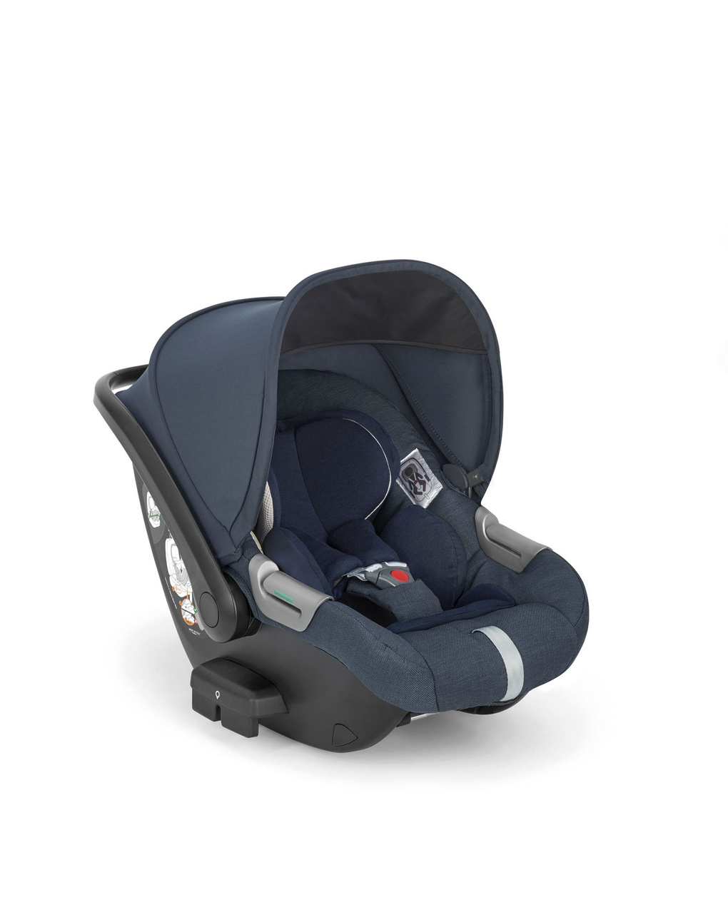 Sistema modulare aptica system quattro colore resort blue con telaio litio e seggiolino auto darwin infant - inglesina