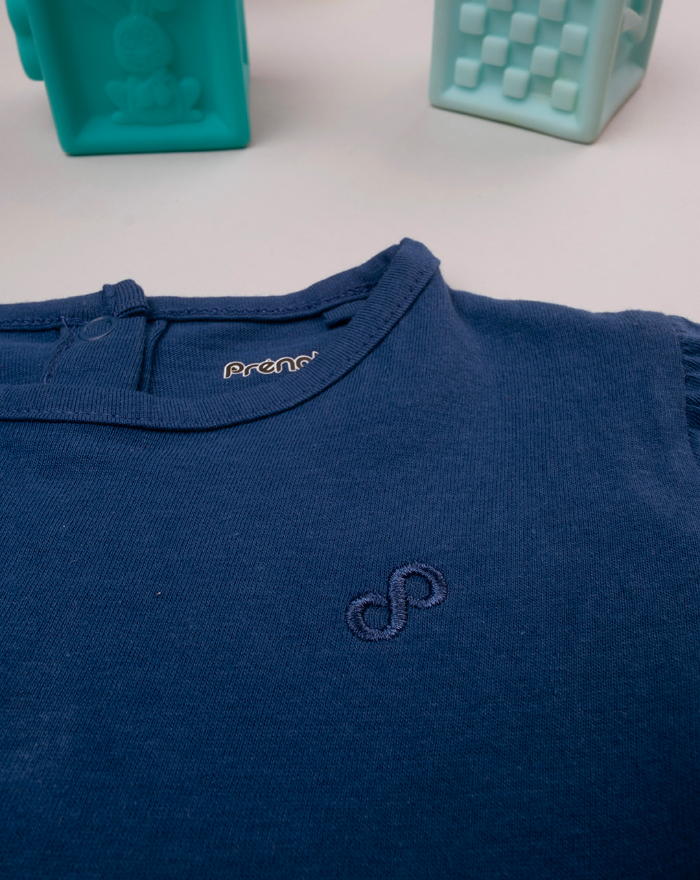 T-shirt blu maniche corte bimba