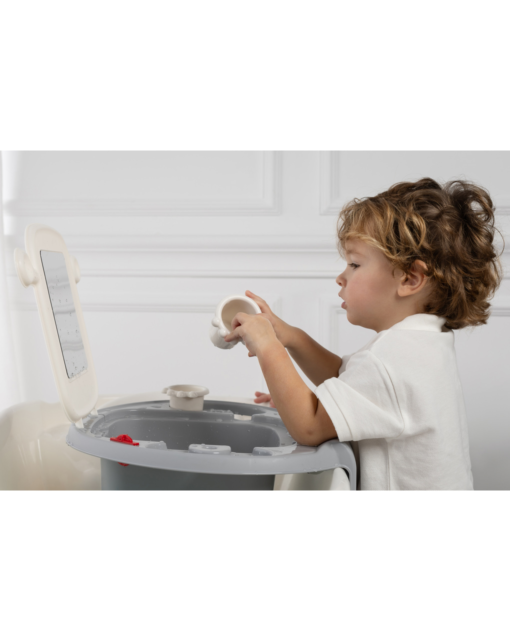 Mini  lavandino space per bambini azzurro monocolore - ok baby