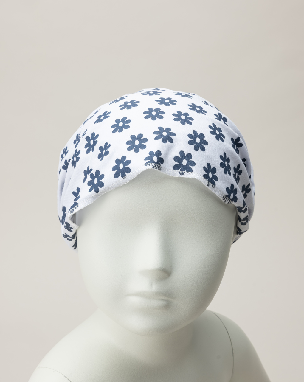 Bandana bianca bambina margherite