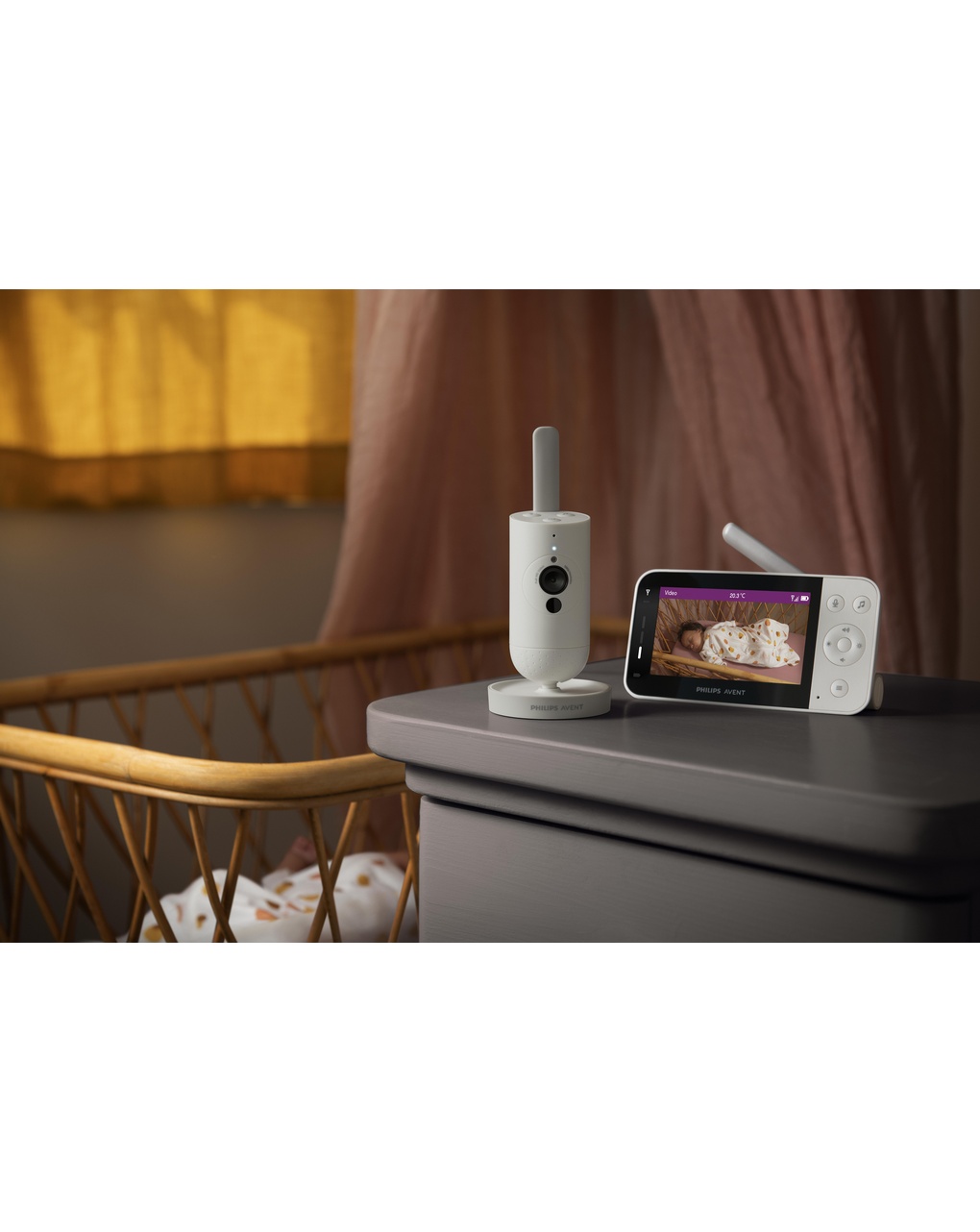 Video monitor premium connesso con applicazione - philips avent