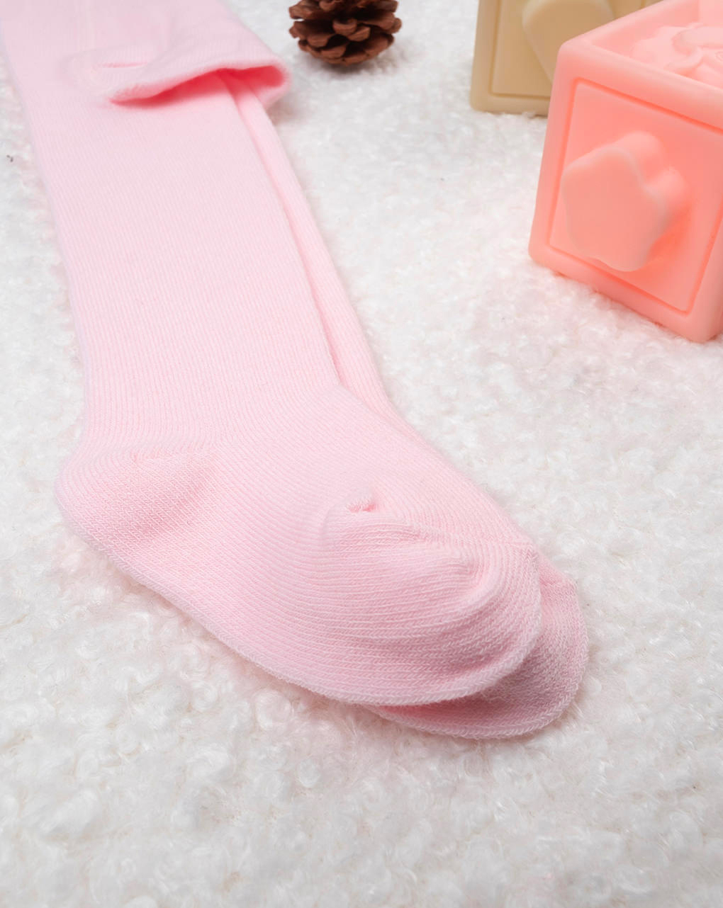 Collant rosa bimba in cotone