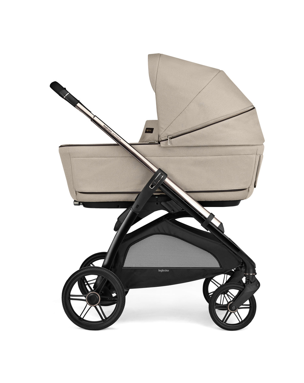 Sistema modulare aptica duo colore pashmina beige con telaio palladio - inglesina