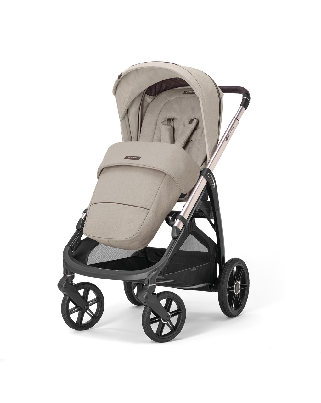 Sistema modulare aptica duo colore pashmina beige con telaio palladio - inglesina