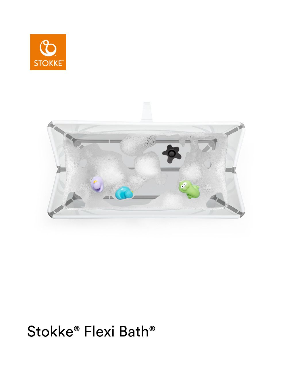 Vaschetta pieghevole flexi bath® bundle white - stokke®