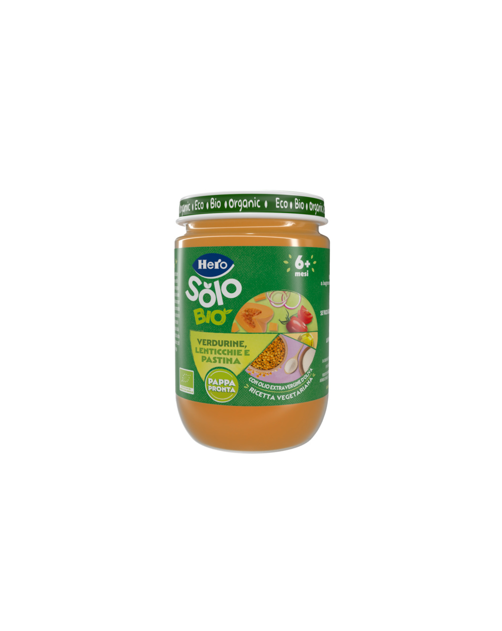 Omogeneizzato solo pastina lenticchie verdurine 190g - hero