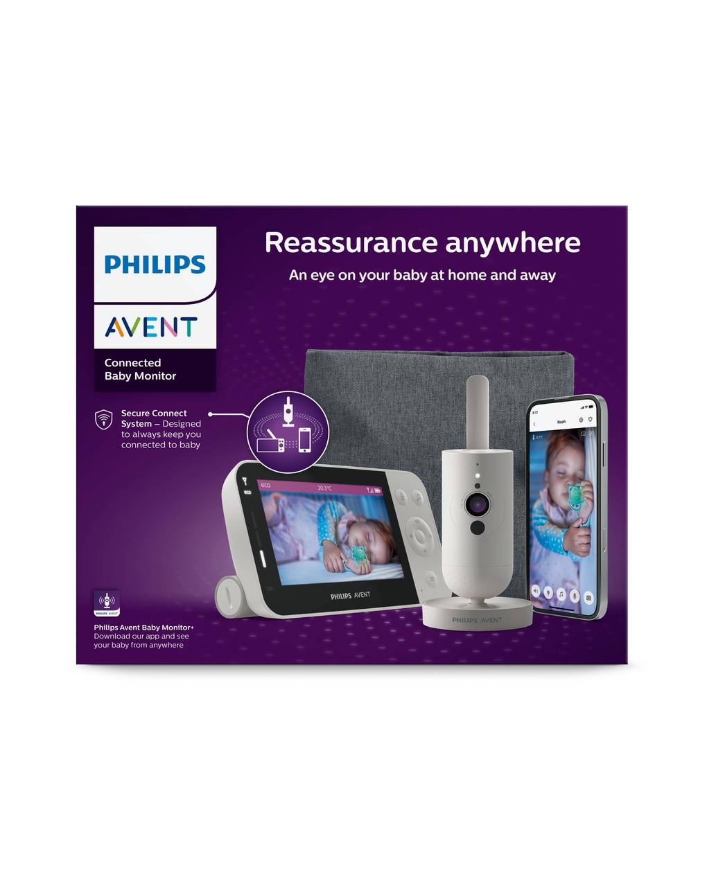 Video monitor premium connesso con applicazione - philips avent