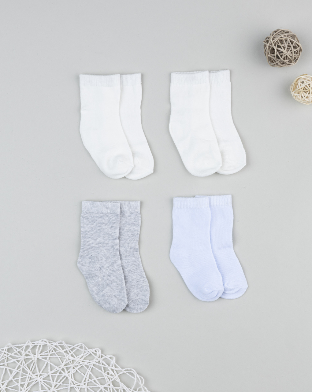 Pack 4 calze bimbo multicolor