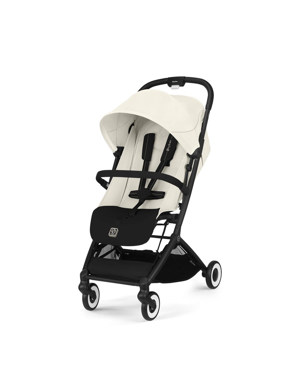 Passeggino orfeo blk canvas white light beige - cybex