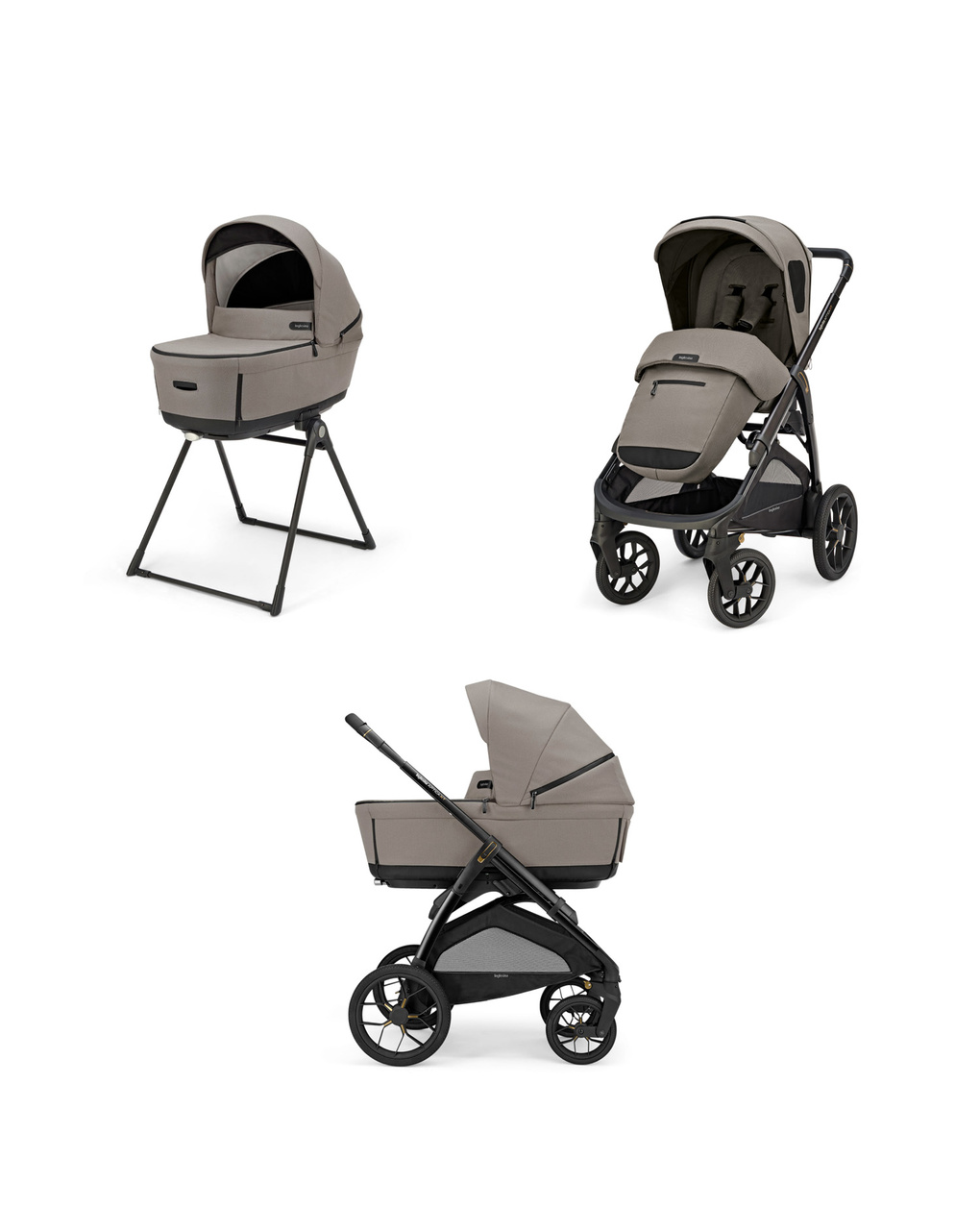 Aptica xt system duo colore tundra beige con telaio nero - inglesina