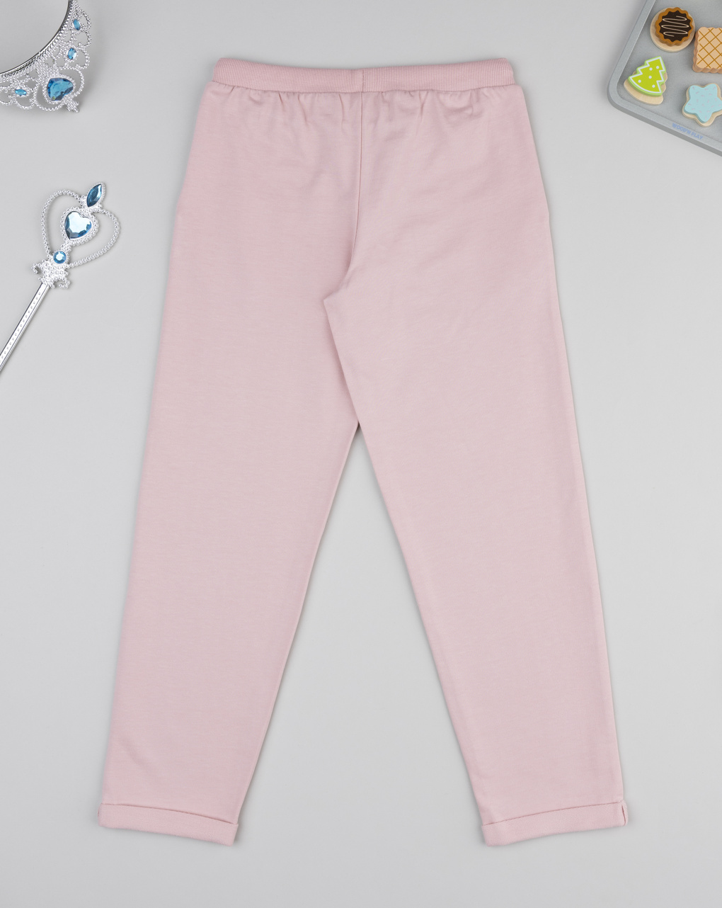 Pantalone felpato bimba rosa unicorno