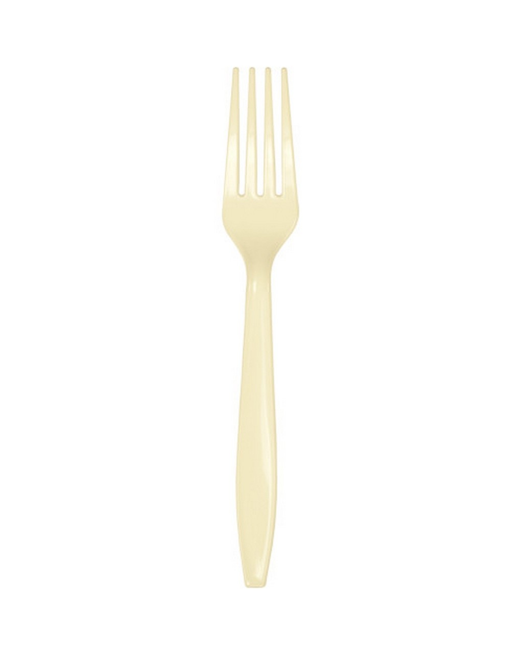 Forchetta plastica 18 cm - 24 pezzi - avorio