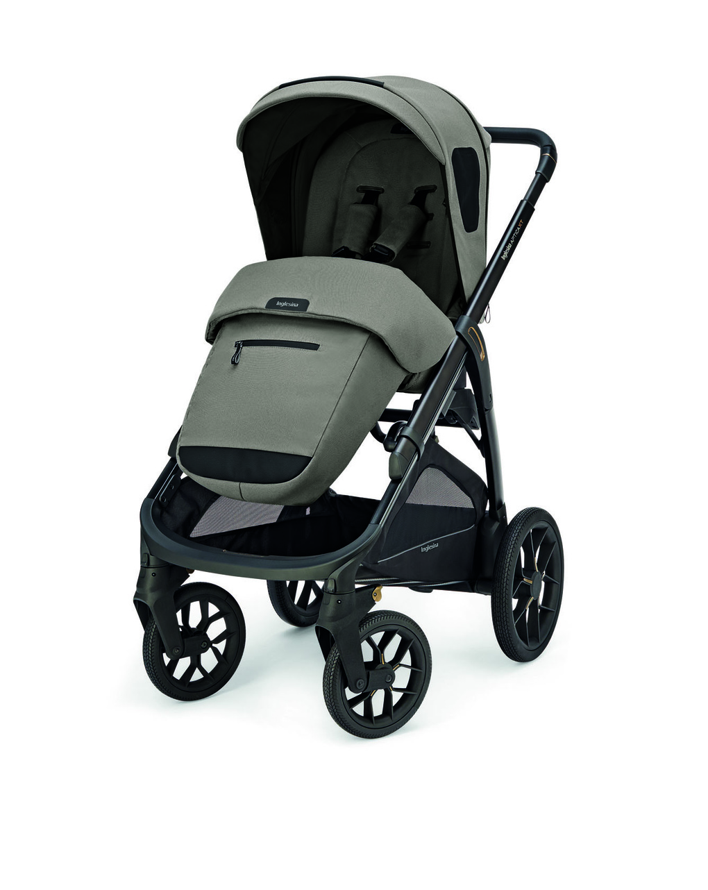 Aptica xt system quattro colore tundra beige con telaio nero e seggiolino auto darwin infant - inglesina