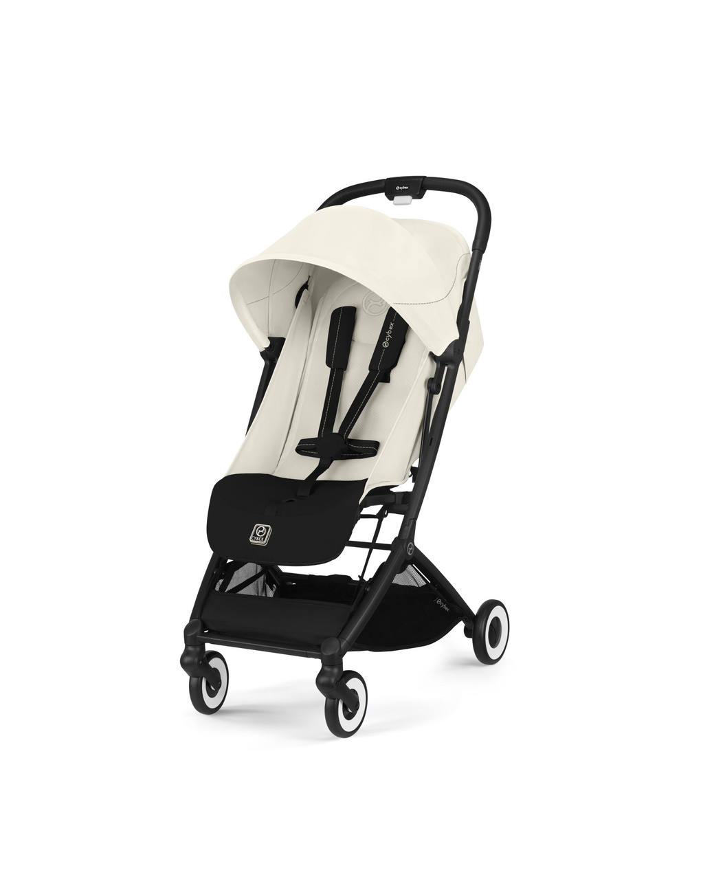 Passeggino orfeo blk canvas white light beige - cybex