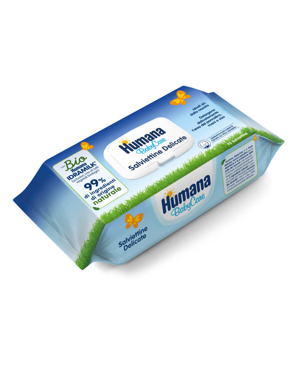 Salviettine delicate baby care  72 pz - humana