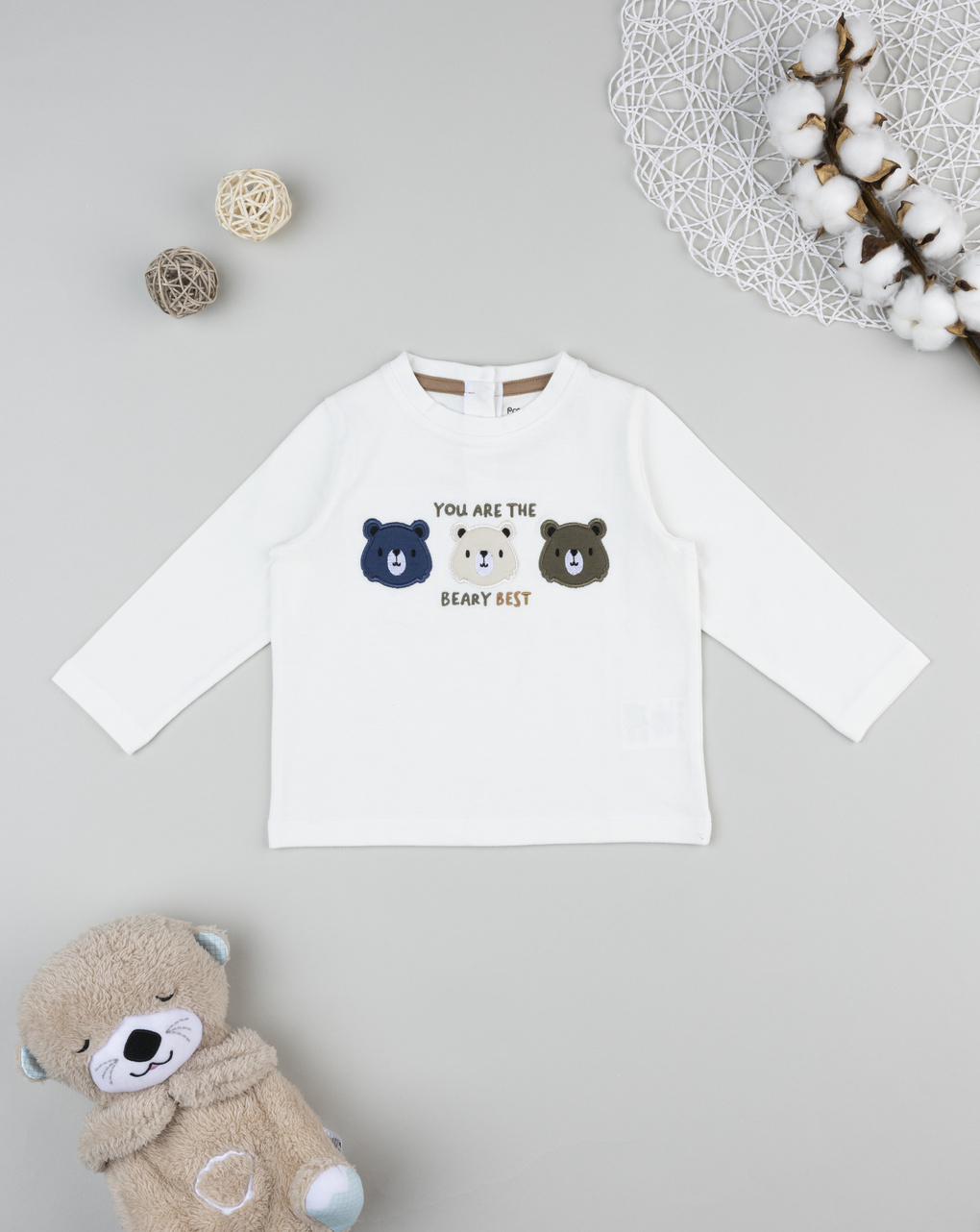 Mister Patch T-Shirt Basic Bimbo Bimba – 100% Cotone, 150g, Ash Grey, Taglie 3-4/5-6/7-8/9-11/12-14 Anni