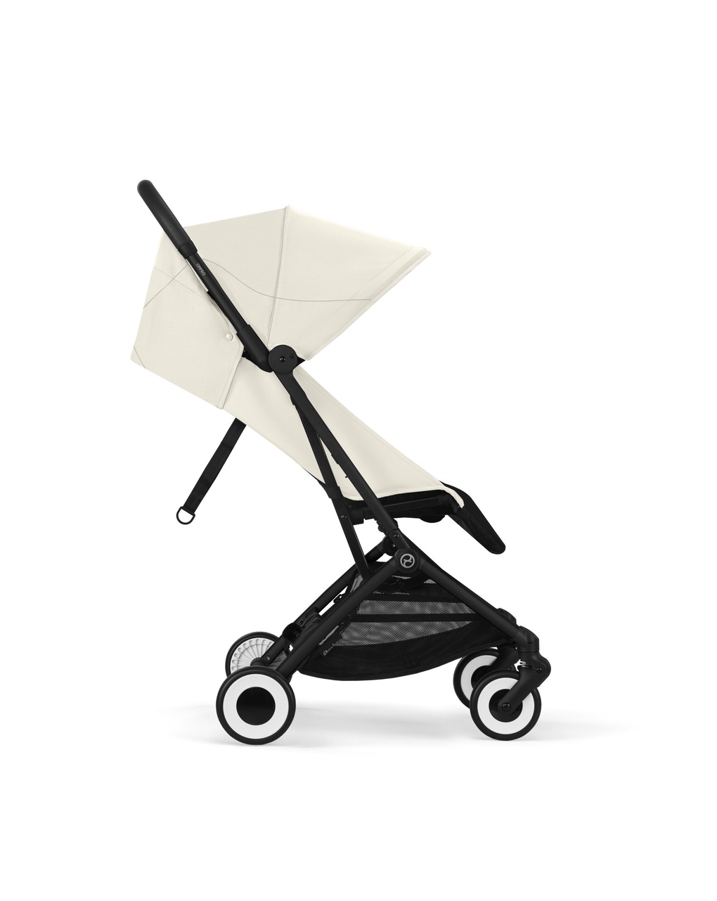 Passeggino orfeo blk canvas white light beige - cybex