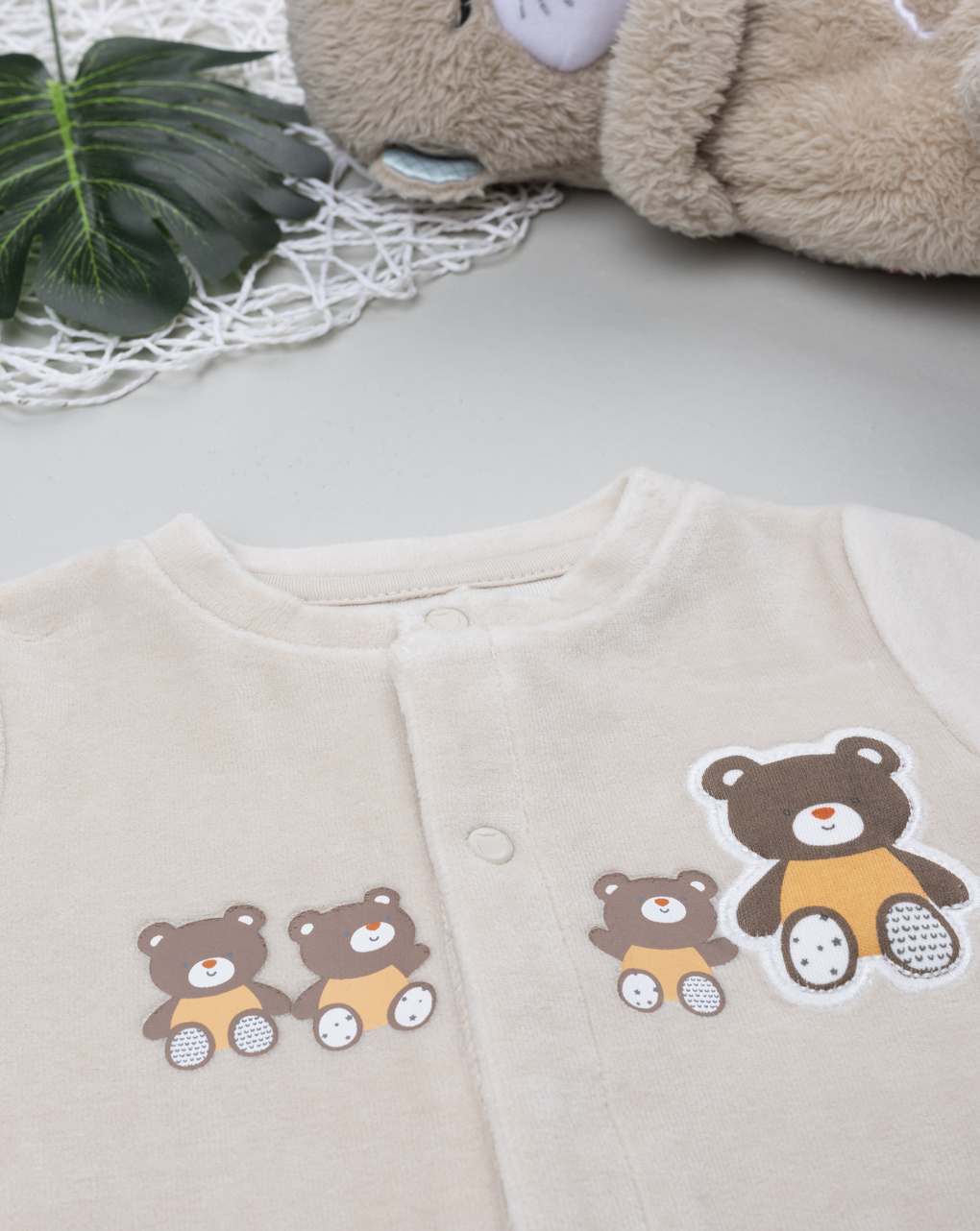 Tutina neonato unisex beige orsetti Prenatal