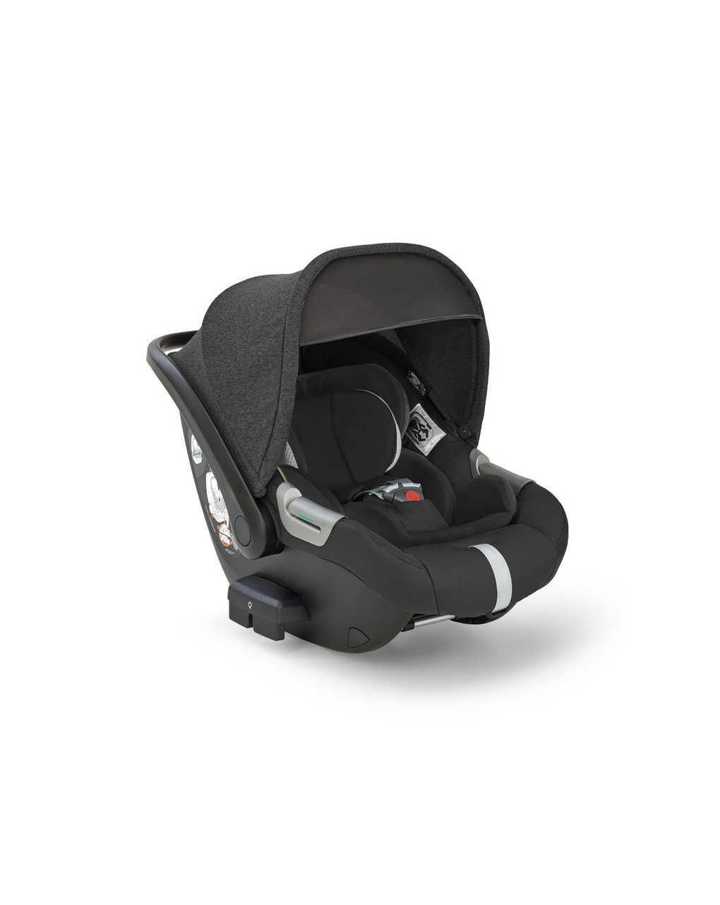 Electa system quattro colore upper black con telaio iridio black e seggiolino darwin infant - inglesina