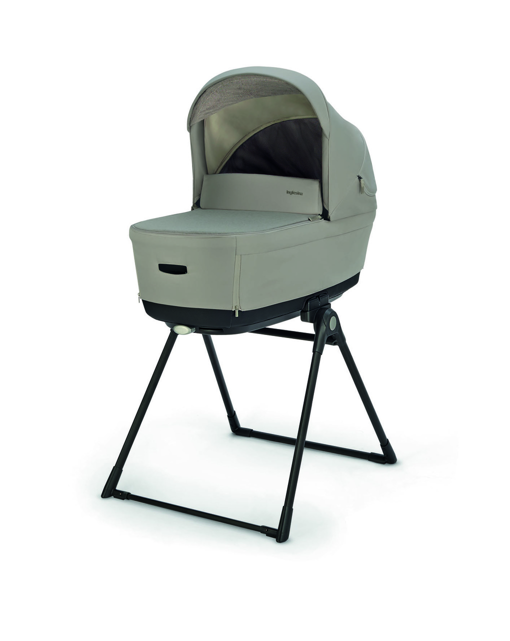 Electa system duo colore battery beige con telaio iridio black - inglesina