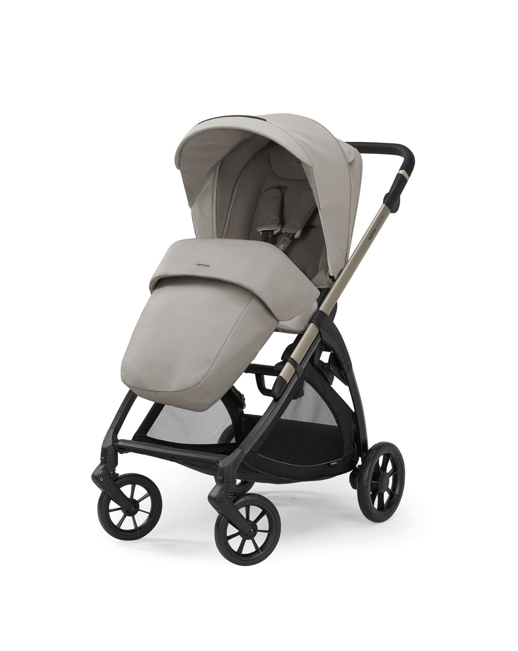 Electa system duo colore battery beige con telaio iridio black - inglesina